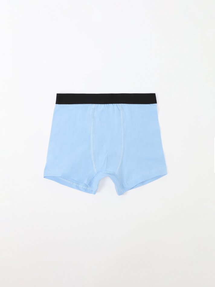 Pacote com 7 cuecas boxer com estampa de hambúrguer - Diversas cores