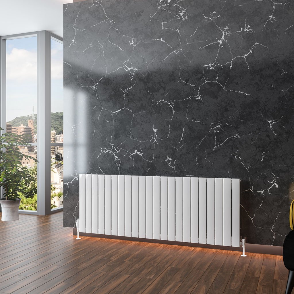 Eastbrook Addington type 10 radiator 160x60cm aluminium 1731W wit glans
