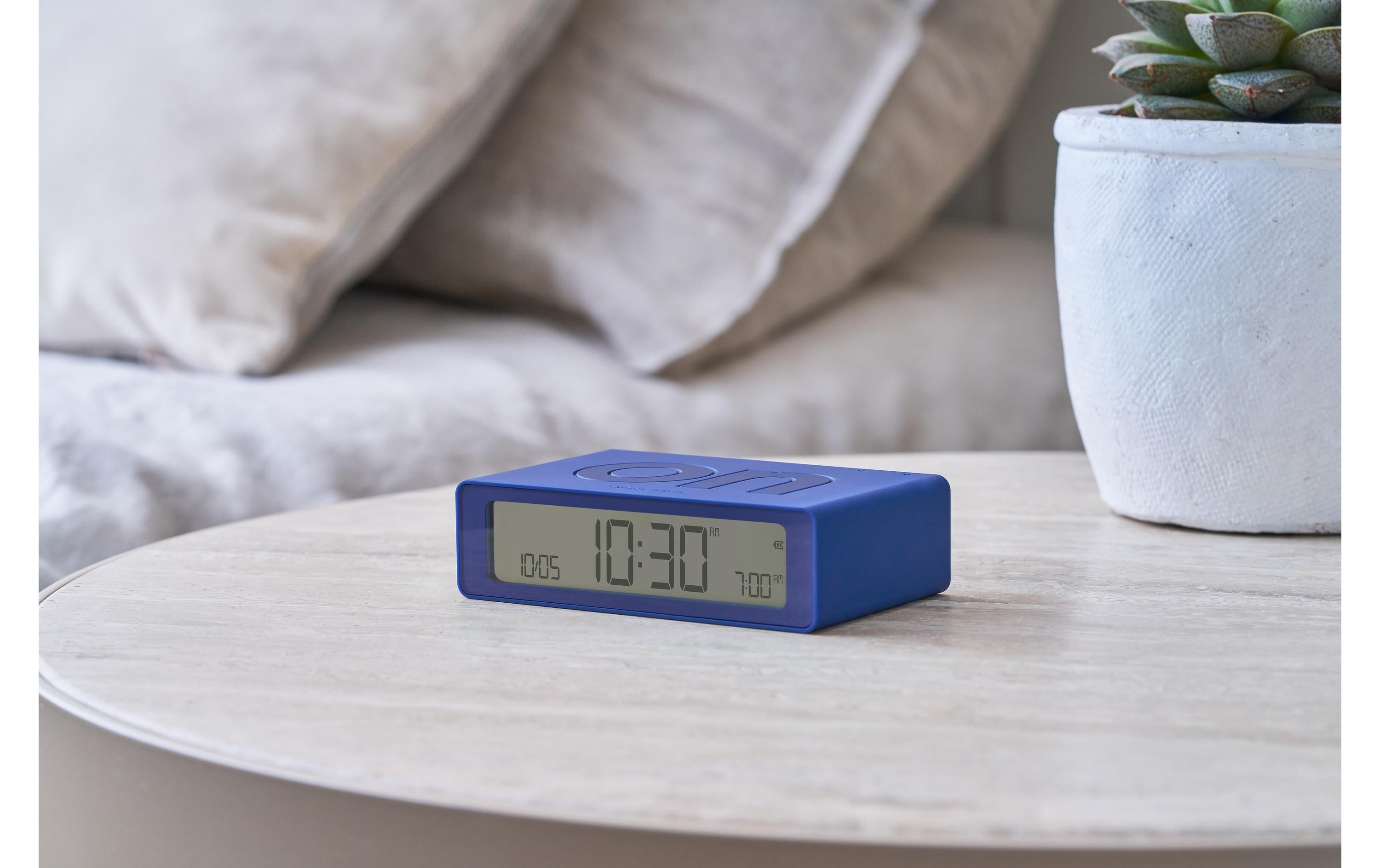 Digitalwecker Flip Mini DunkelblauMini LCD-Wecker mit Umkehrfunktion (On/Off)