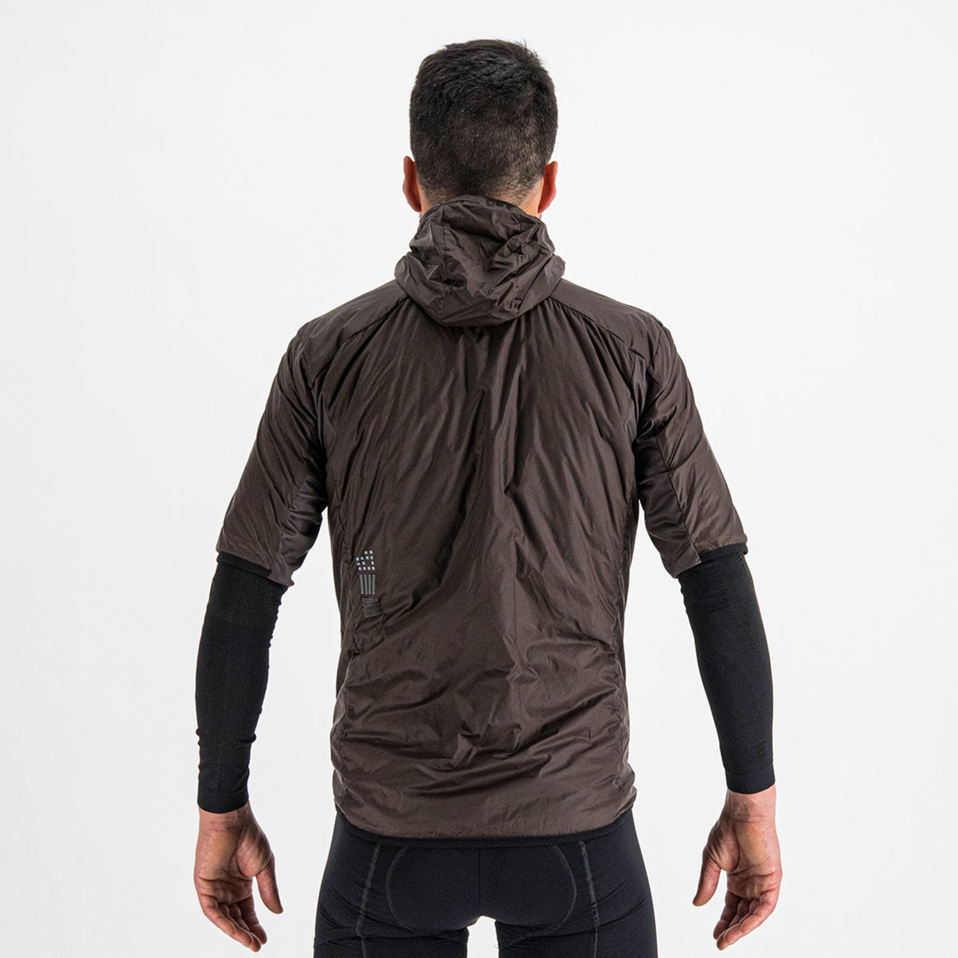 Sportful Supergiara Puffy Fietsjack Korte Mouwen Bruin Heren