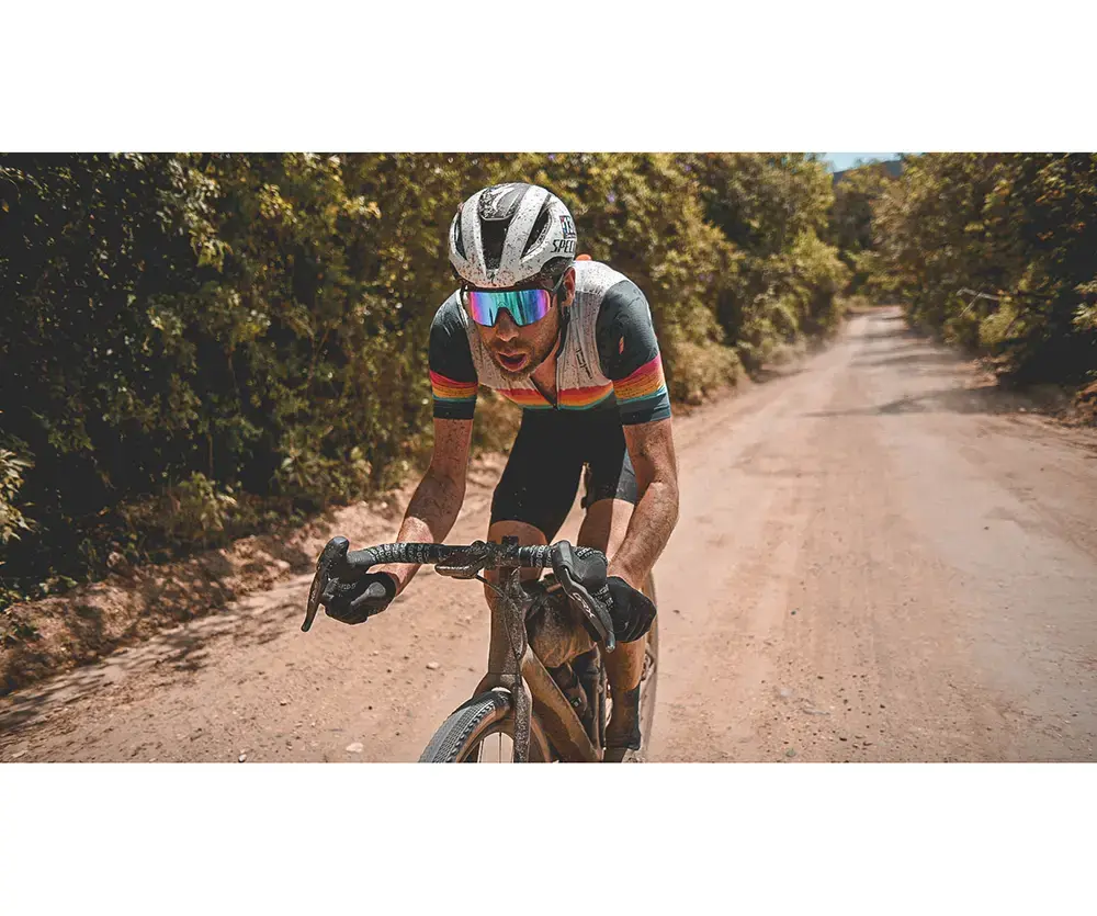 ppeeqq Model-II P R O Photochromic Fietsbril Mat Wit met Blauwe Lens