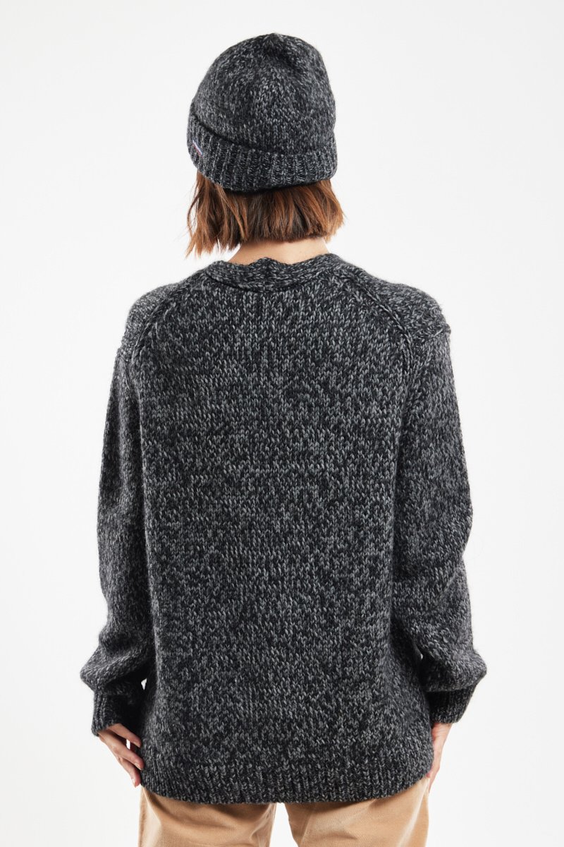 Gilet boutonné - laine et alpaga