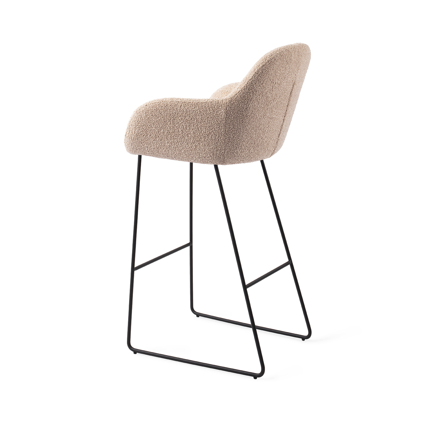 Barstoel Kushi bar slide black flax relax