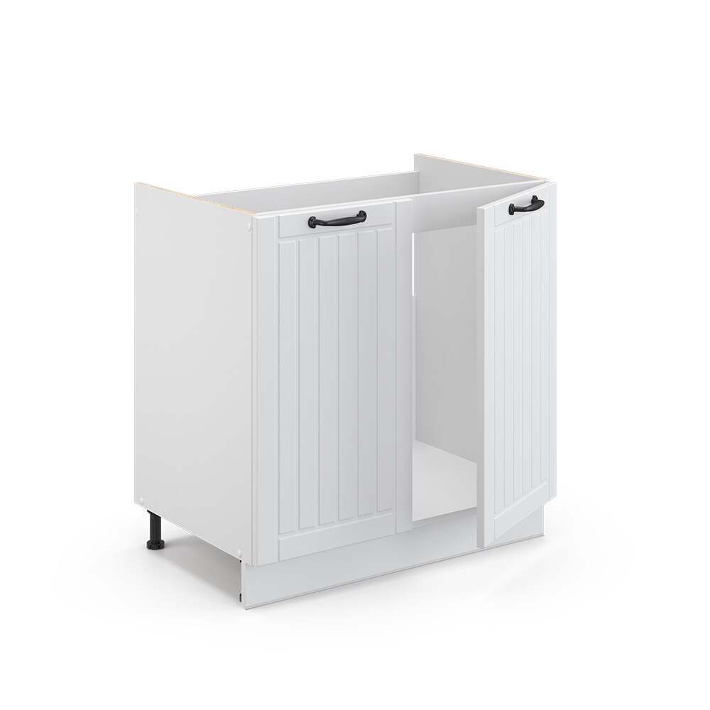 Vicco Spülenunterschrank 80 cm FAME Line Küchenschrank Küchenzeile Landhaus Weiß