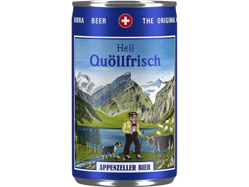 Appenzeller Bier Bier Quöllfrisch 6 x 0.15 l Goldenes Lagerbier aus der Schweiz