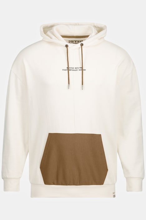 STHUGE Hoodie, oversized, Kapuze, farbige Kängurutasche, bis 8 XL