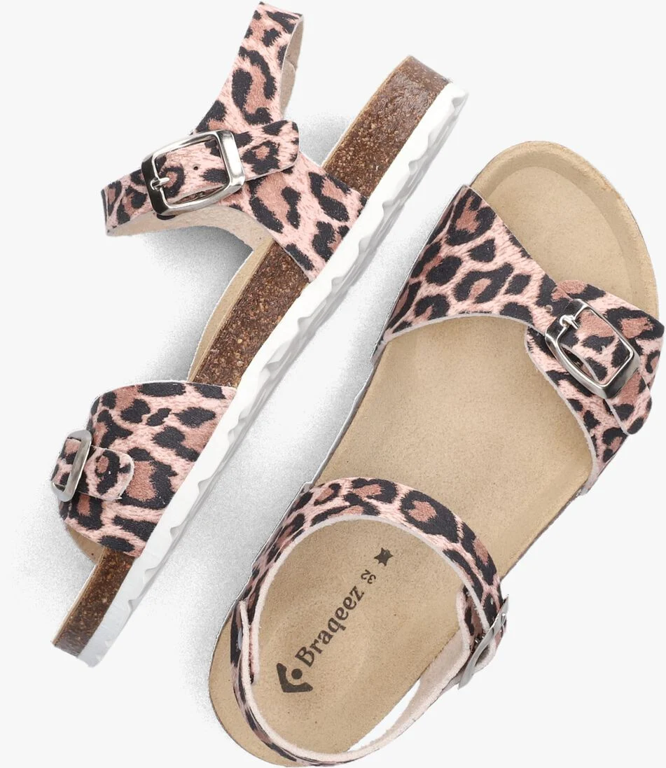 BRAQEEZ roze braqeez sandalen sally spain