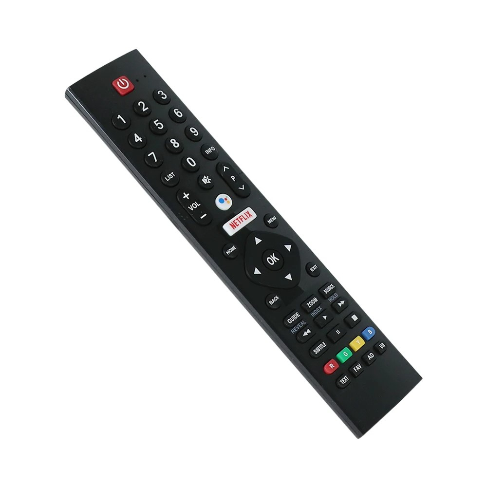 Universal Ersatz Fernbedienung mit 46 Tasten für Panasonic Smart TV Geräte   Netflix Taste und Sprachsteuerung (LCD / LED / Plasma) - Schwarz