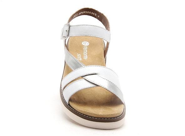 Remonte nu pieds plats femme d2064 blanc