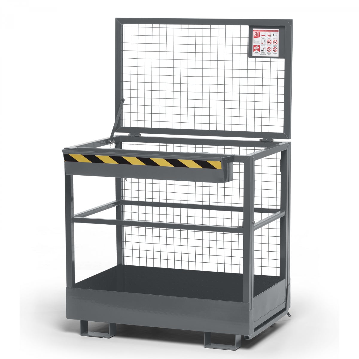 R+R Industrietechnik werkmand type RAK 1200x800x1910mm RAL7005 muisgrijs