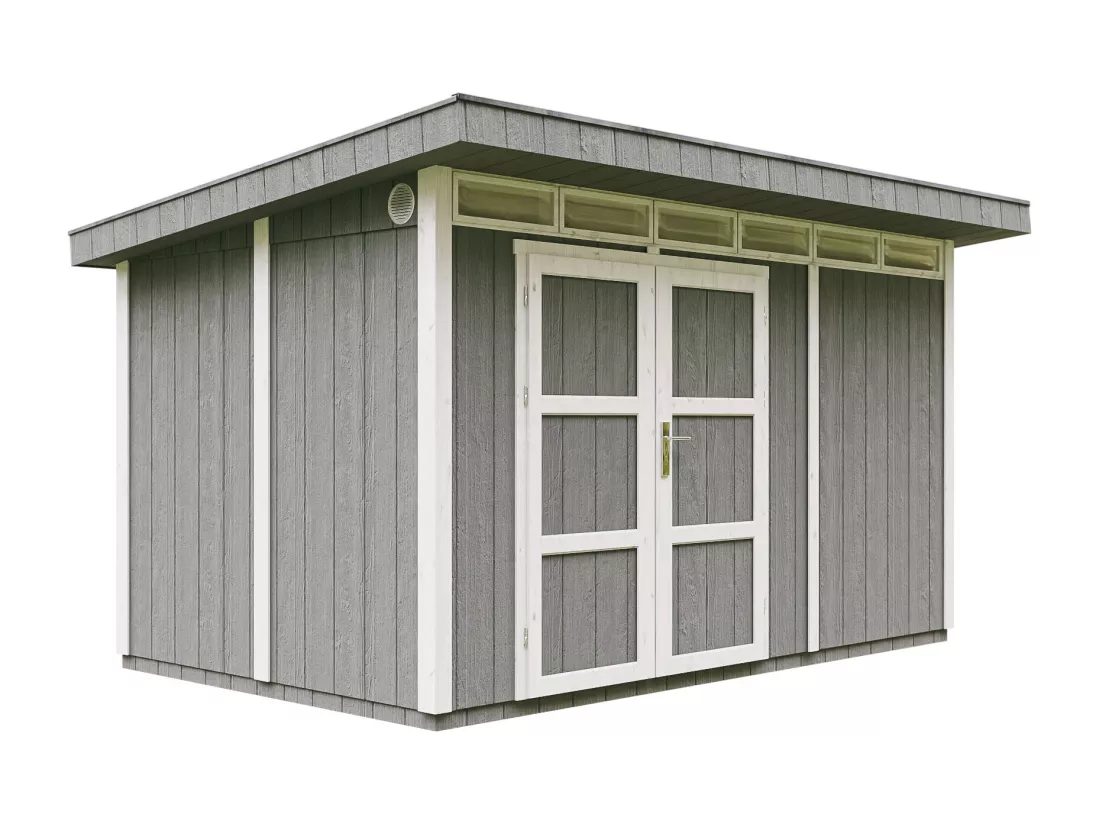 Abri de Jardin Qualité Premium 9m² / L412xL279xH237 cm - Timbela M904A-CAVERN STEEL
