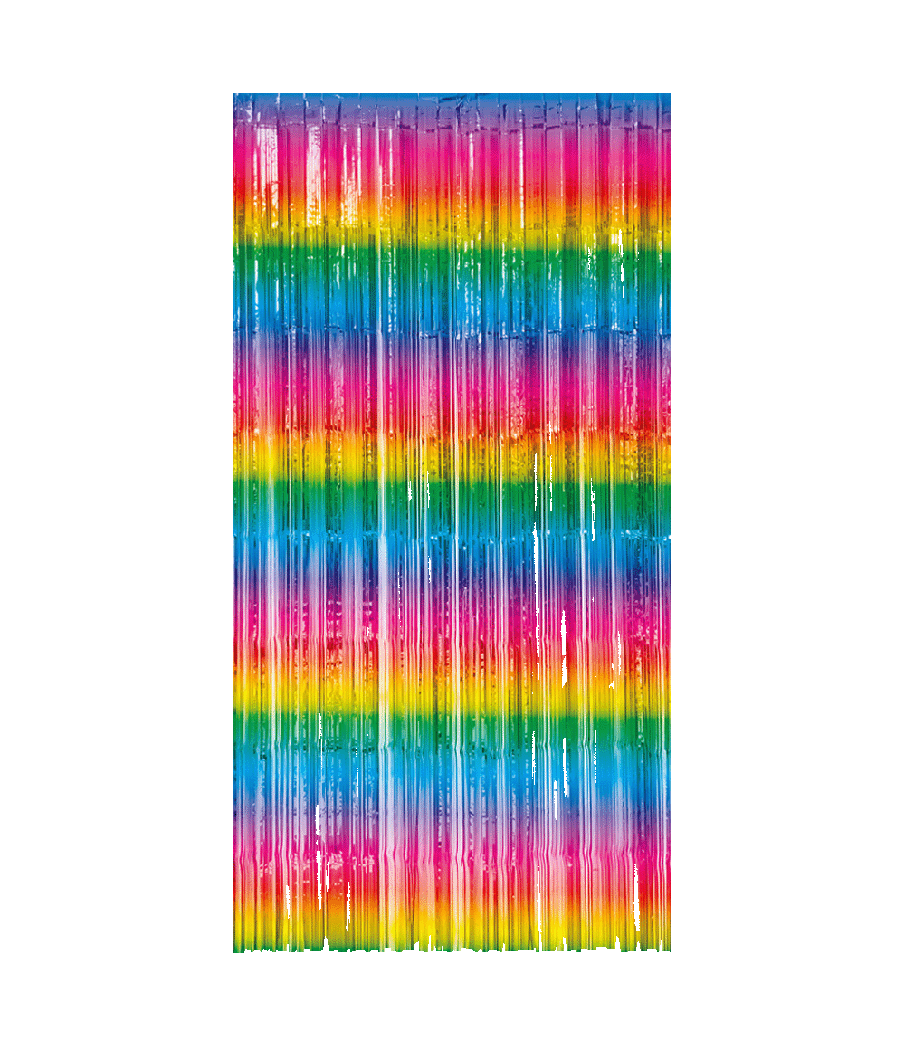Regenboog Deurgordijn 2m