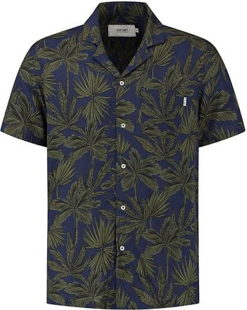 Shiwi Overhemd Palm Leaves Navy 1541587229-650 kopen