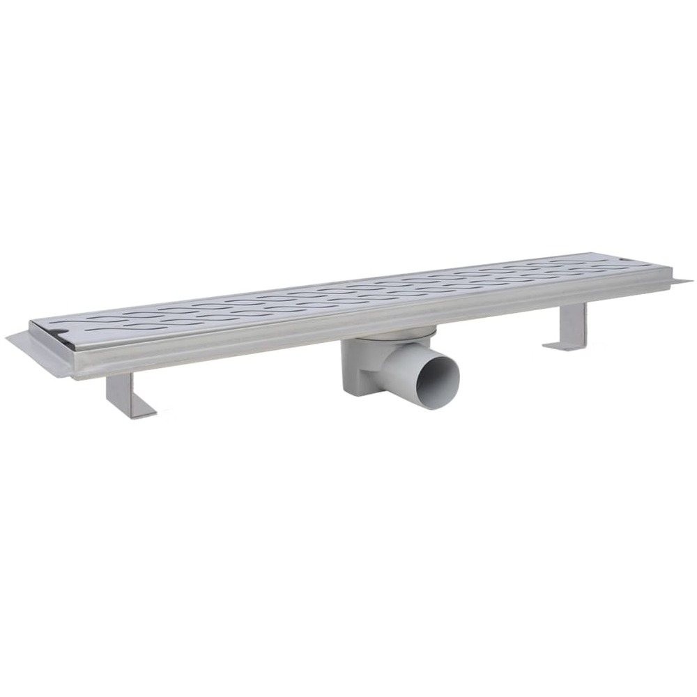 Drain de douche linéaire 630 x 140 mm acier inoxydable