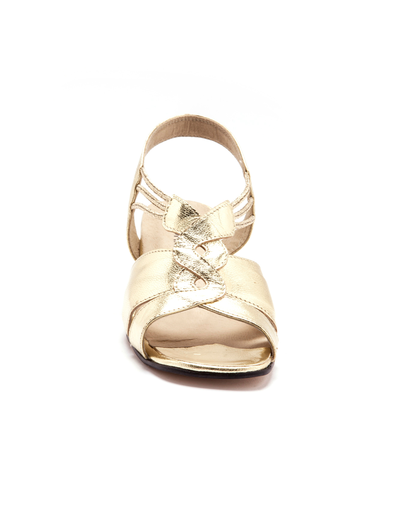 Sandales grande largeur en cuir