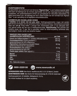 New Nordic Pigment Clear Huidpigmentatie Tabletten 60TB