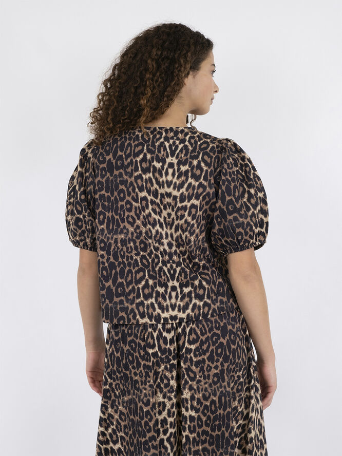Neo Noir Bianca Leo Blouse Leopard