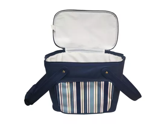 Sac isotherme 20l sac de transport glacière sac à lunch avec poignées bleu