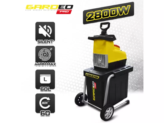 Broyeur de végétaux électrique 2800W 44MM - Gardeo