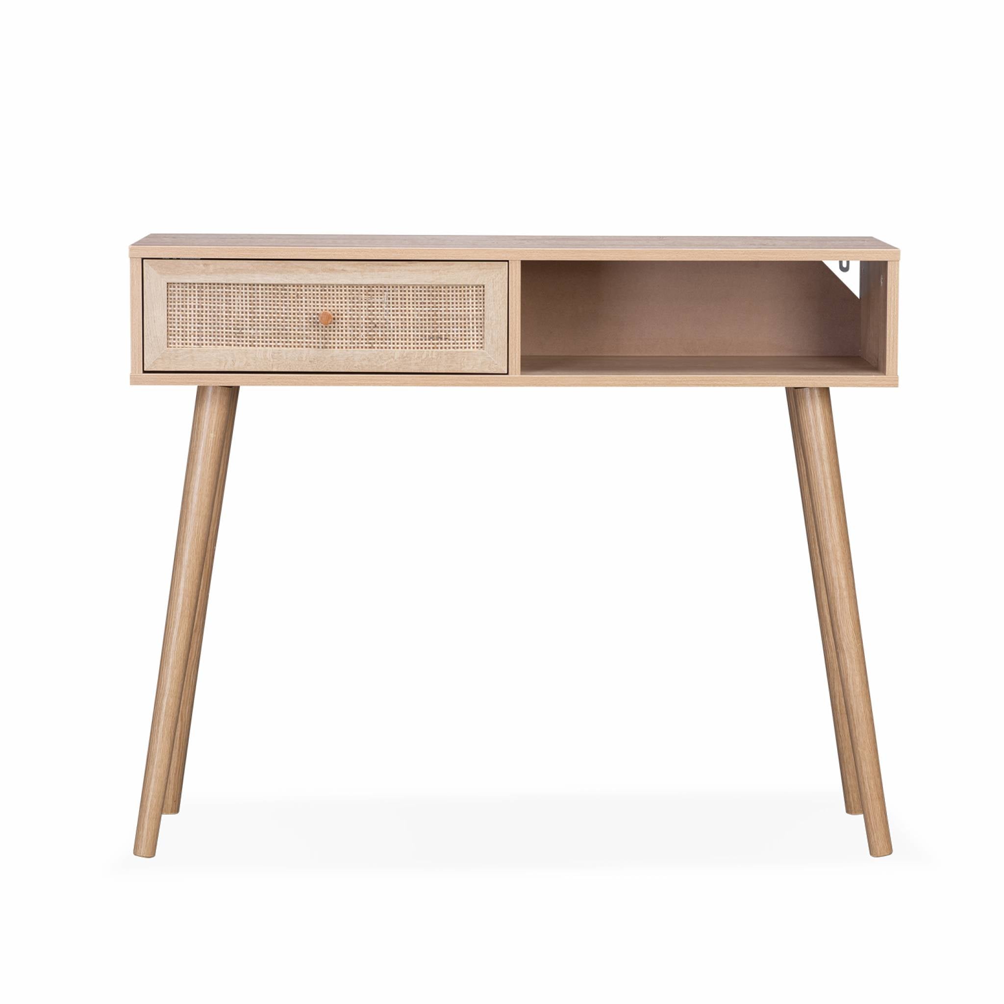 sweeek - Sidetable met rotan