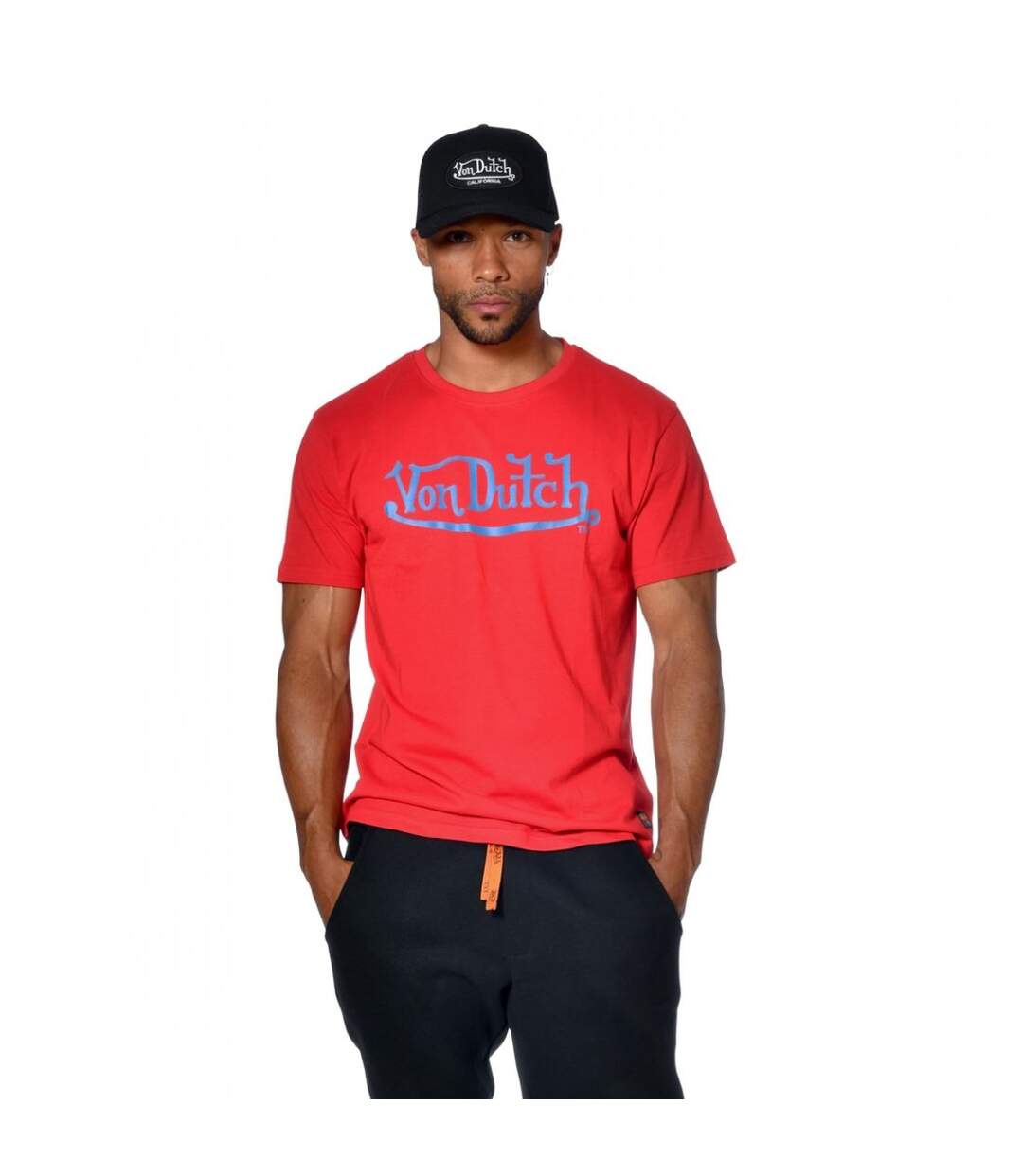 T-shirt Von Dutch homme col rond print devant Bruce