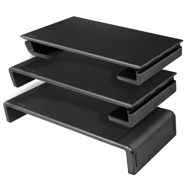 Skærmstativ 63 cm med USB-hub 3-port
