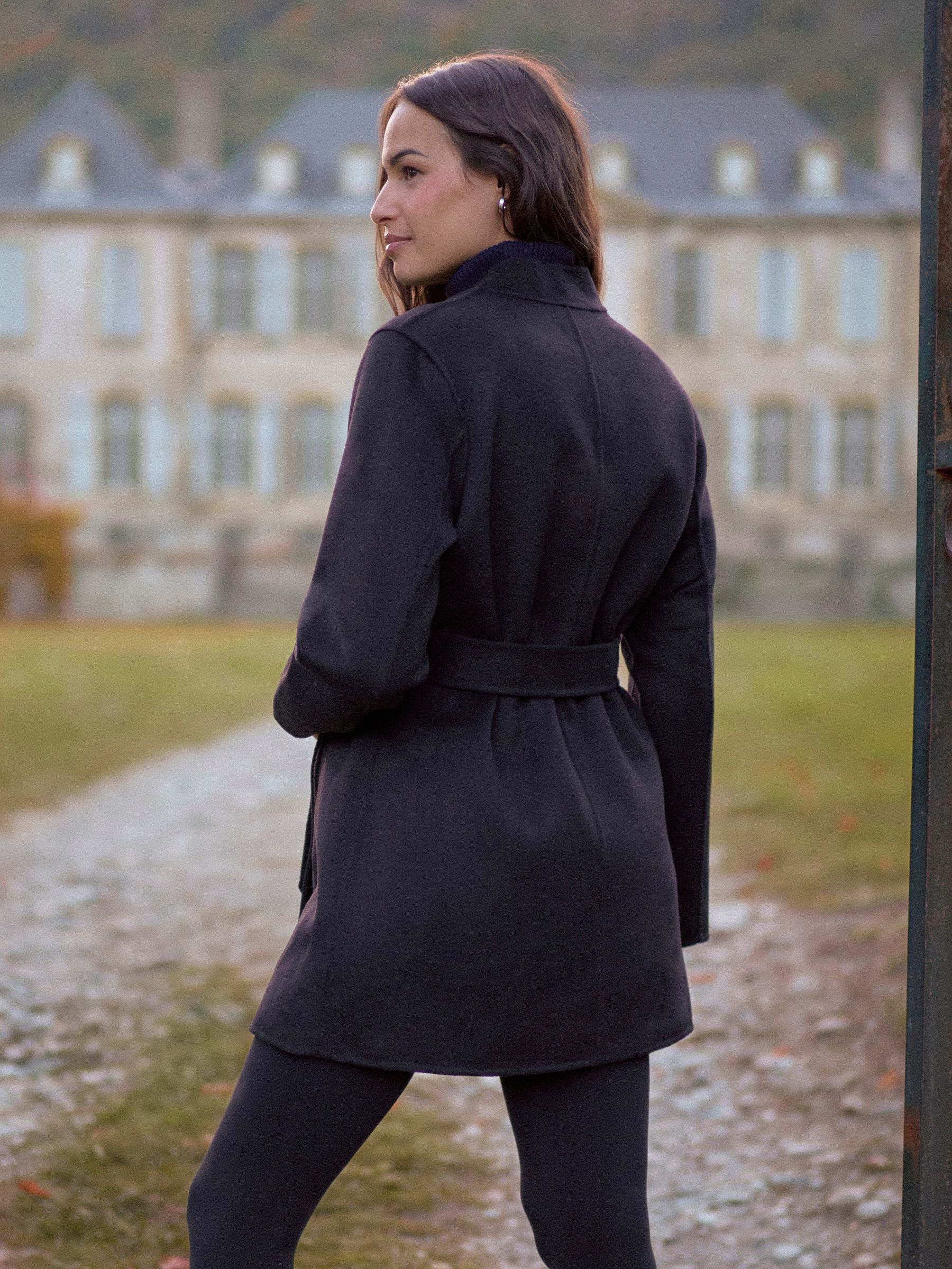 Seraphine Double Breasted Wool Maternity Coat