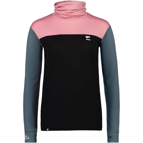Collant thermique MONS ROYALE W YOTEI BF HIGH NECK DUSTY PINK/BURNT SAGE