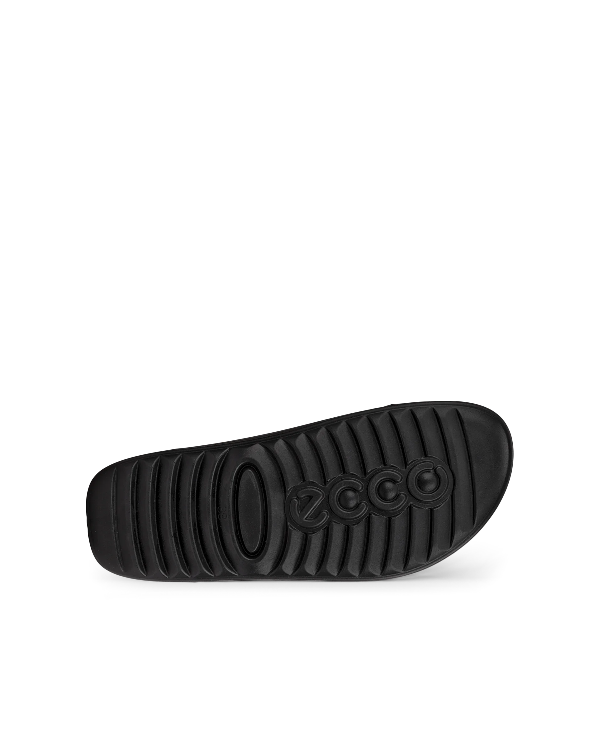 ECCO COZMO W Damen Ledersandale mit zwei Riemen Schwarz