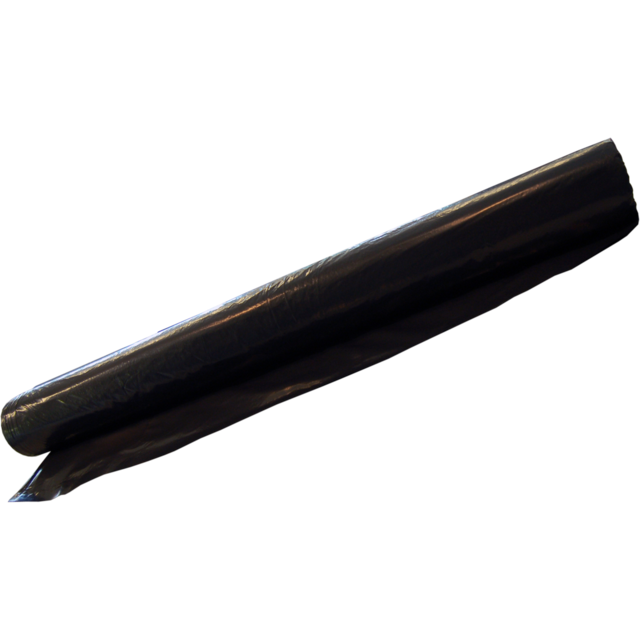 Folie, afdekfolie, LDPE, 600cm, 50m, 100my, zwart