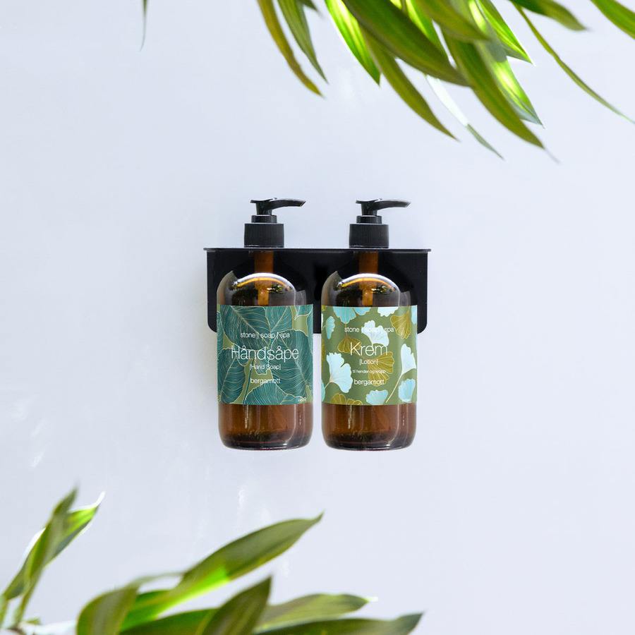 Stone Soap Spa Wall Mount 2 Bottles