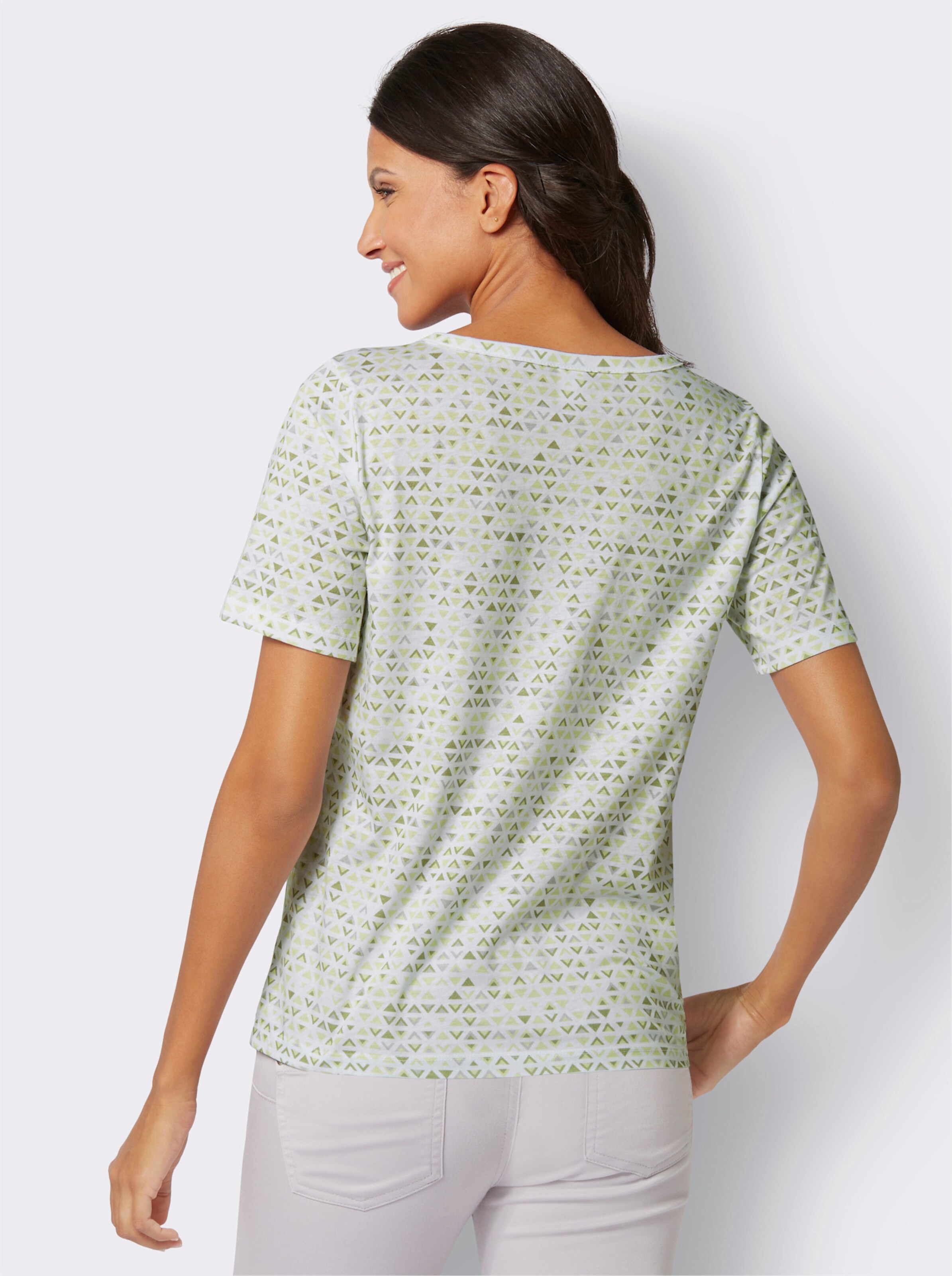 Kurzarmshirt in Baumwoll-Qualität