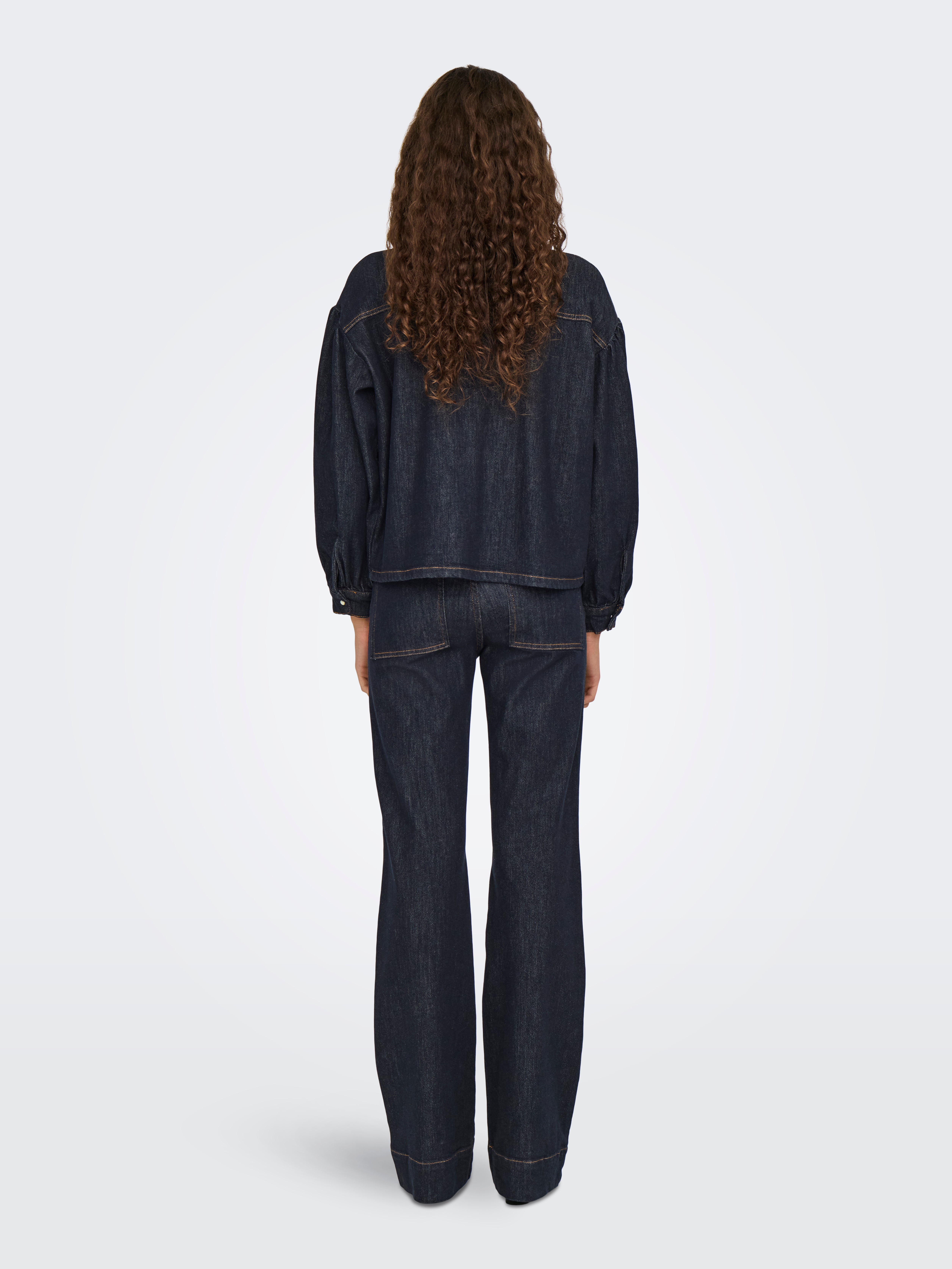 ONLNORELA Jeanshemd Dark Blue Denim