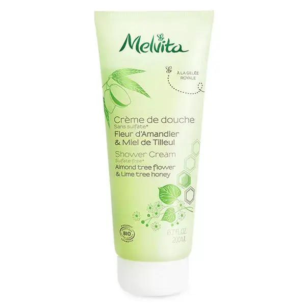 Creme de Banho Melvita Essentials Flor de Amêndoa e Mel de Tília Orgânico 200ml