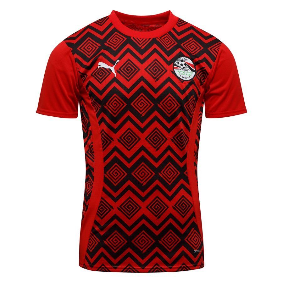 Égypte T-shirt d'Entraînement Avant-Match Africa Cup of Nations 2025 - Rouge/Noir