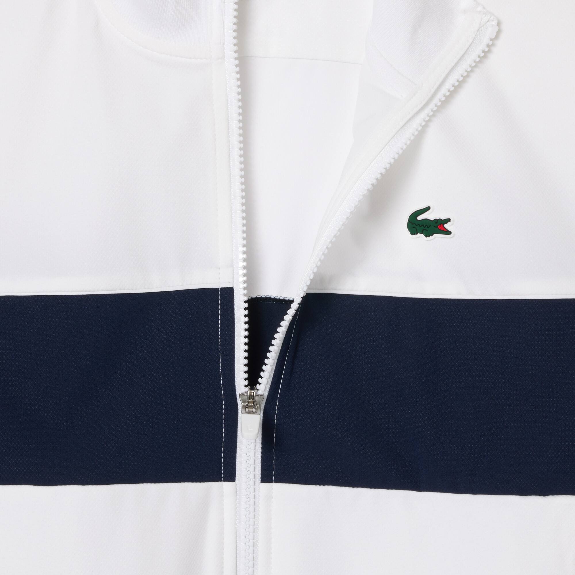 Veste Tennis color-block Ultra Dry stretch Blanc / Bleu Marine