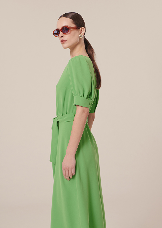 Robe Rillytisverte en crêpe