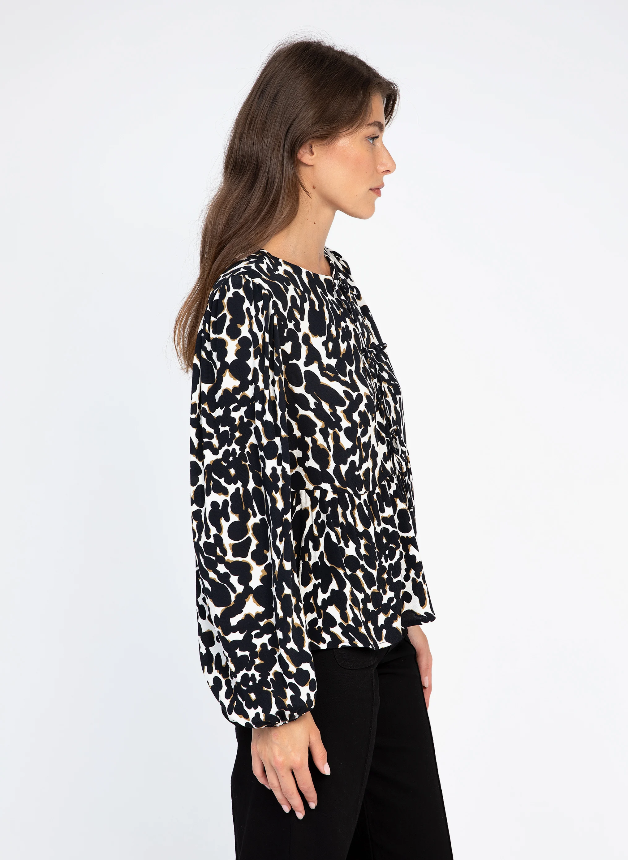 KAVELY - Blouse droite imprimée | Multicolore
