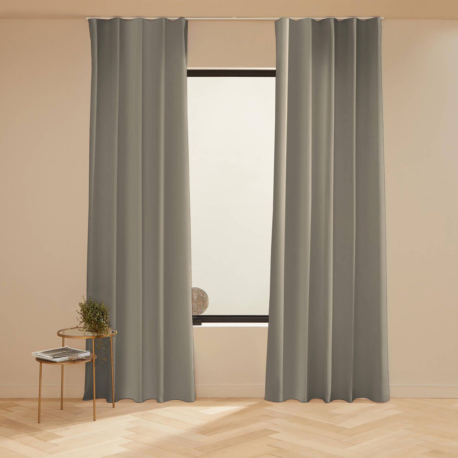 NOUS Living verduisterend gordijn Helena 80 clay