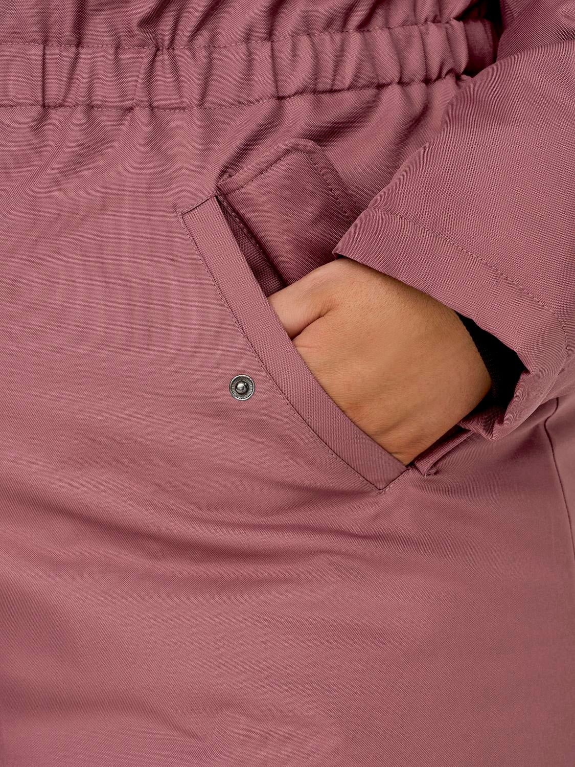 CARIRENA Langer Parka Rose Brown