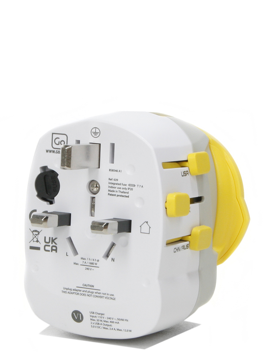Adaptateur Go Travel Electrique Universel Double USB