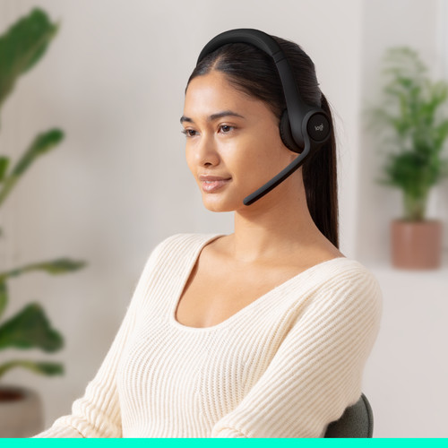 Logitech Zone 300 Draadloze Office headset Zwart