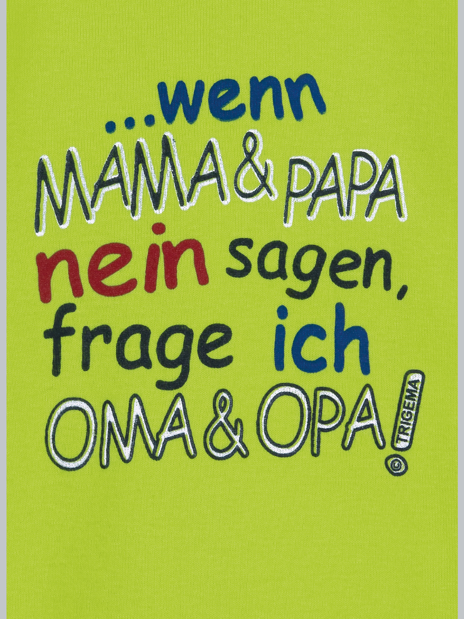 Shirt Feinripp Oma & Opa Lemon