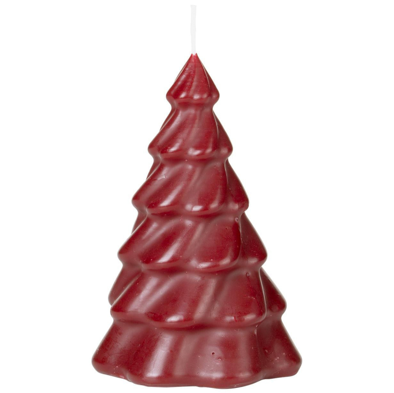 Broste Copenhagen Pinus kerstboom kaars Ø13 burgundy