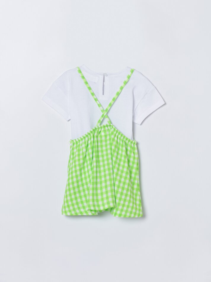 Conjunto de vestido, camiseta e faixa de cabelo - Lima