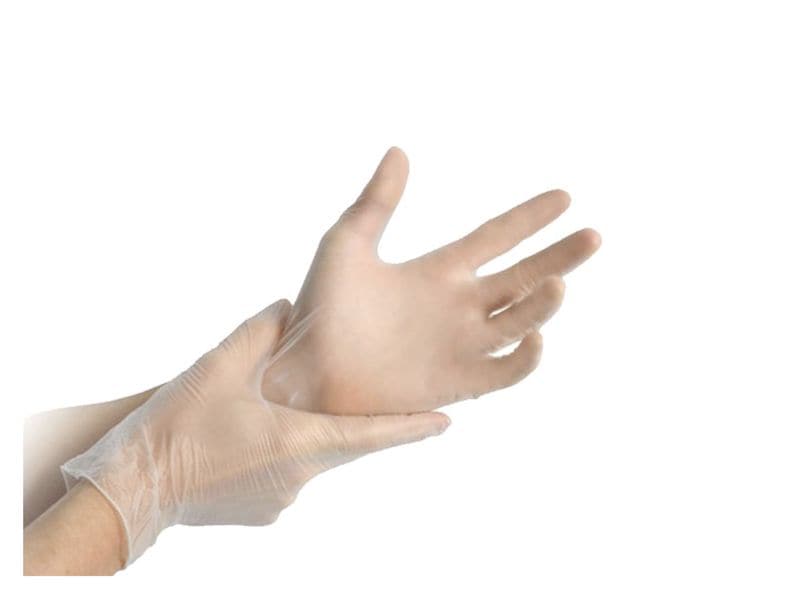 MedBrun Vinyl Expert M, Transparent, 100 Stk Einweg Medizin- und Schutzhandschuh