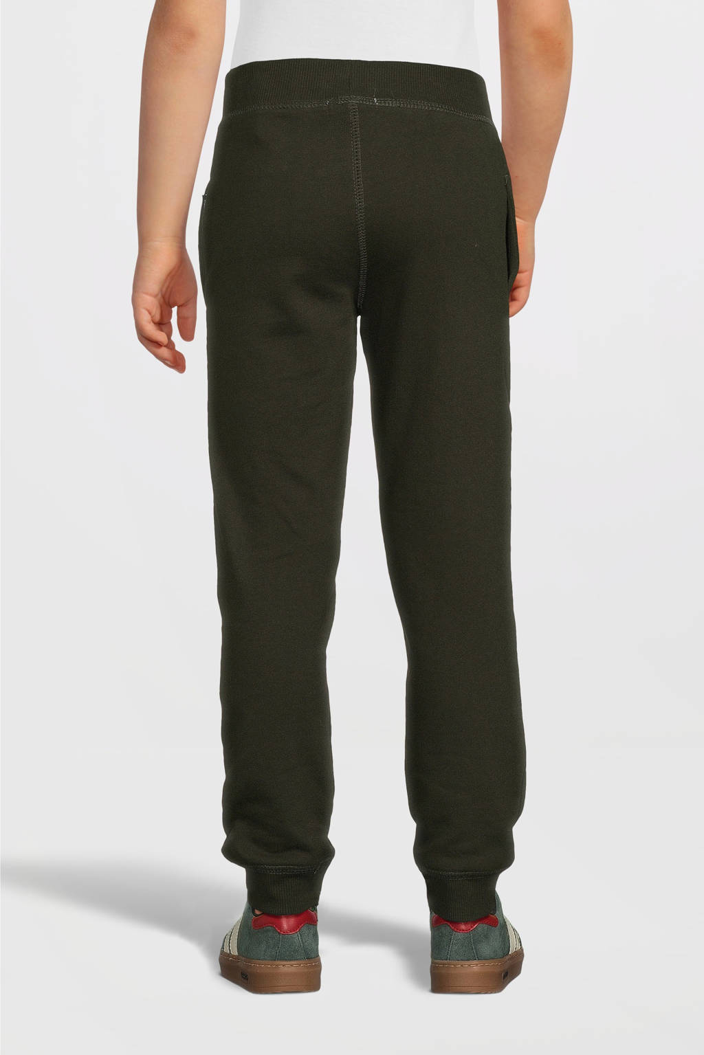NAME IT regular fit broek NKMSWEAT donker olijfgroen