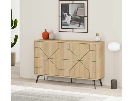 CONCEPT1 - Bahut Dune chene 123 x 35 x 62,4cm