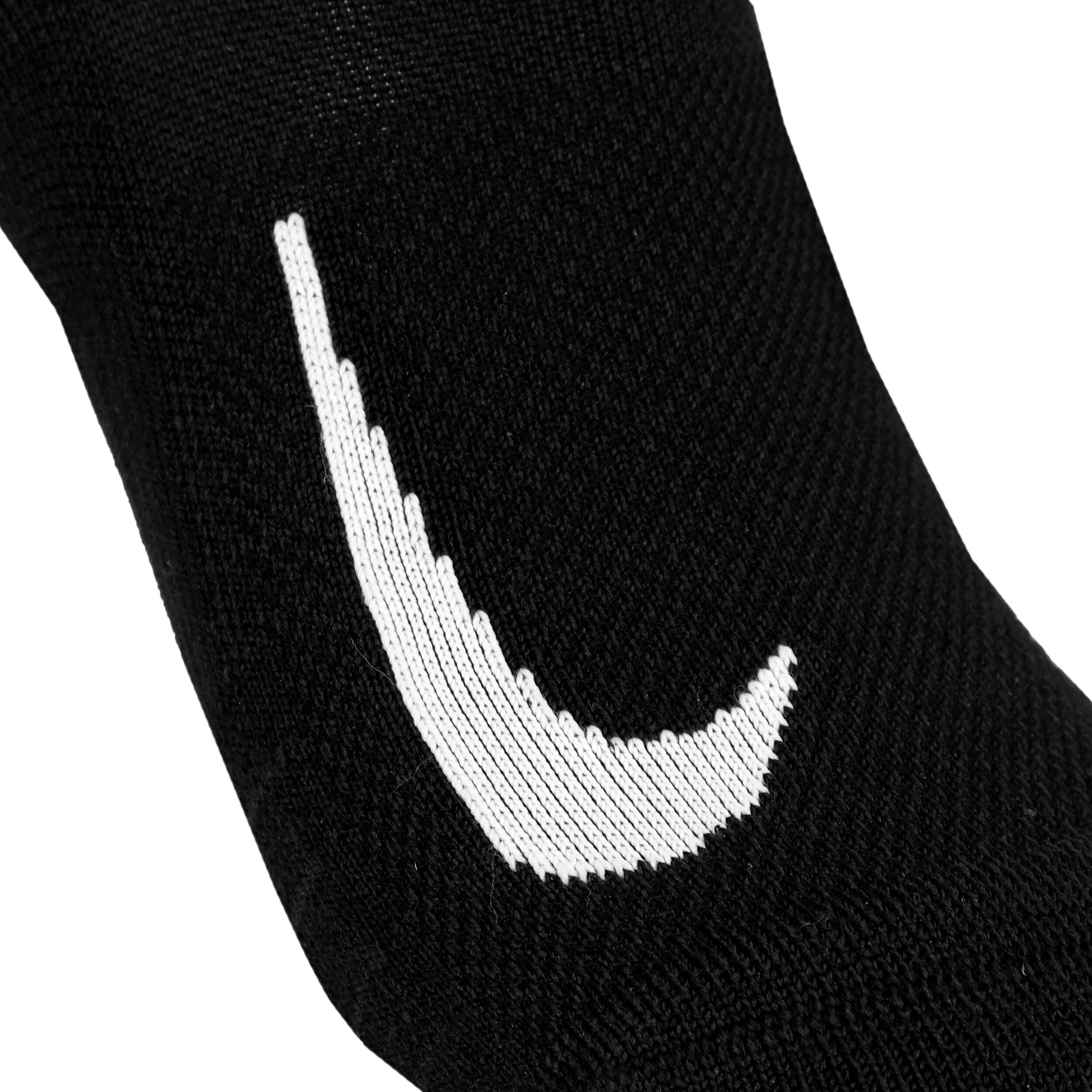 Nike Multiplier Chaussettes De Running Pack De 2 Unités - Noir , Blanc