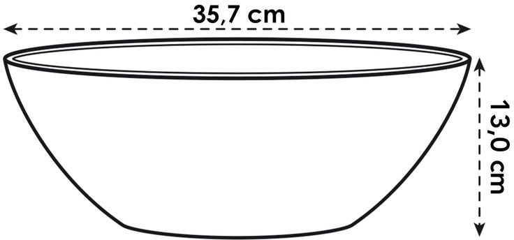 Elho bloempot Brussels diamond wit D 16,5 H 13 cm